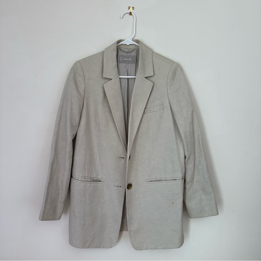 Everlane cotton linen blazer